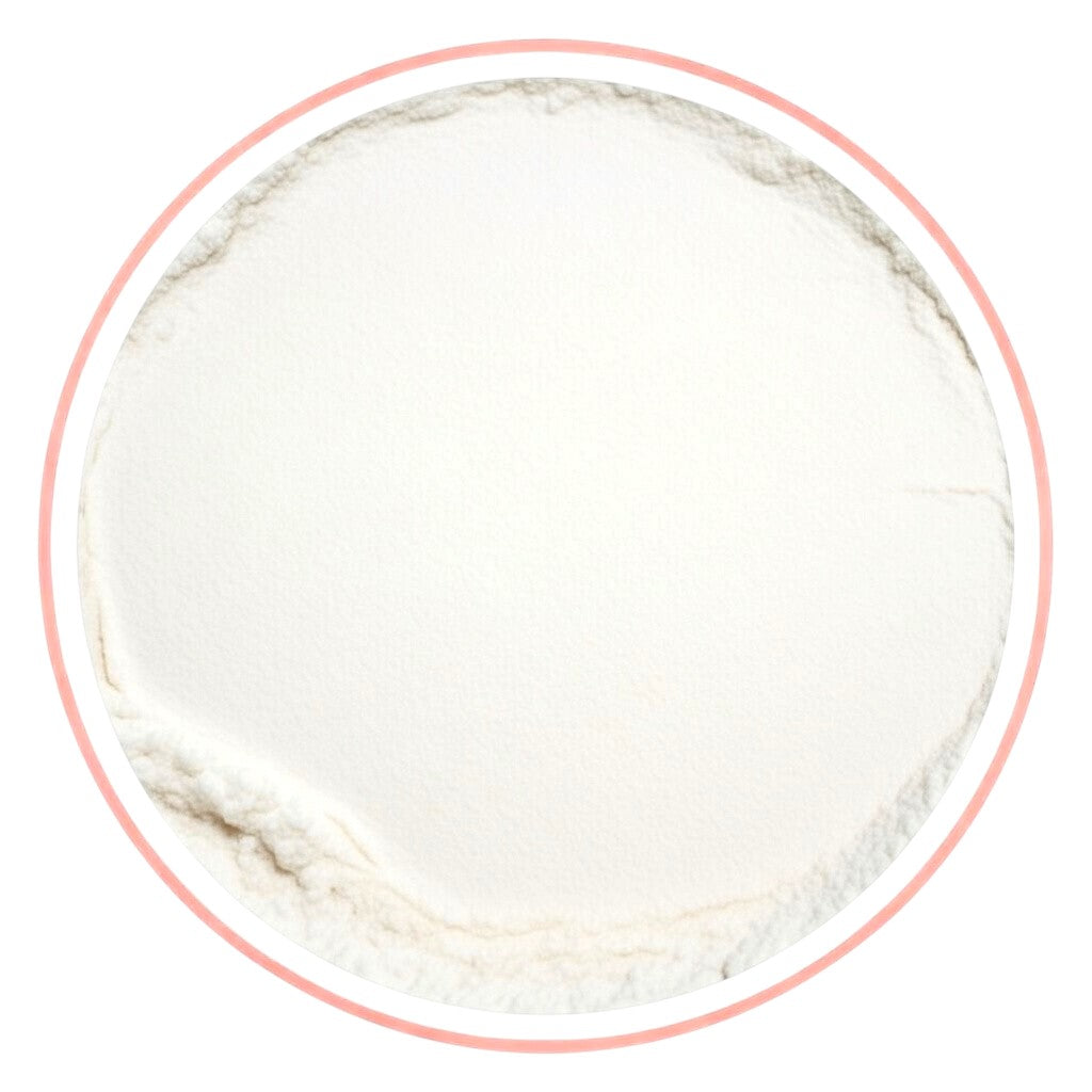 Simply Sassy Vanilla Lavender Whirl Dry Shampoo Powder 4oz container close up powder texture