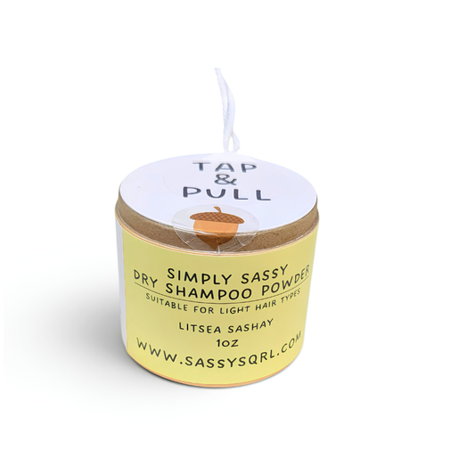 Simply Sassy Dry Shampoo Powder – Litsea Sashay Travel Size for Light Hair (1 oz)