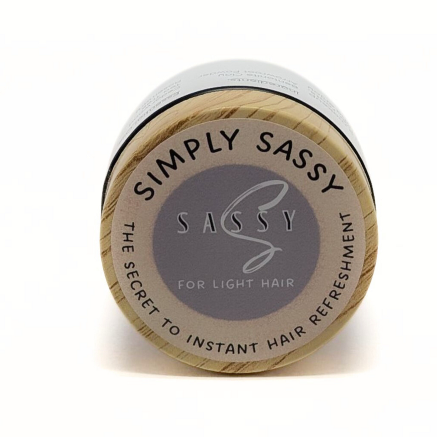 1 oz Simply Sassy Dry Shampoo Powder for Light Hair – Cedarwood Scent