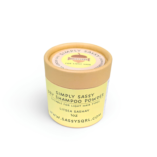 Simply Sassy Dry Shampoo Powder – Litsea Sashay Travel Size for Light Hair (1 oz)
