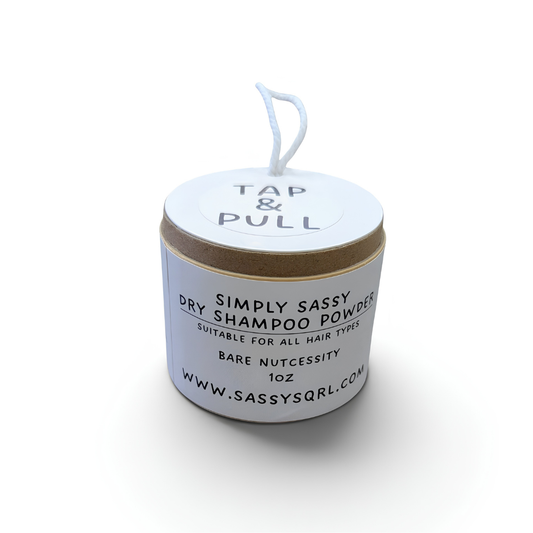 Simply Sassy Dry Shampoo Powder – Bare Nutcessity Travel Size - Unscented(1 oz)