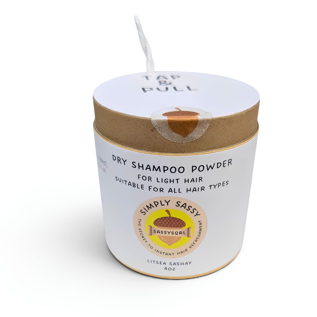 Simply Sassy Dry Shampoo Powder – Litsea Sashay for Light Hair (4 oz)