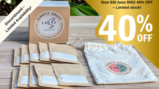 Unscented Hair Grab & Go Pouch Set/ Discountinued & On Sale